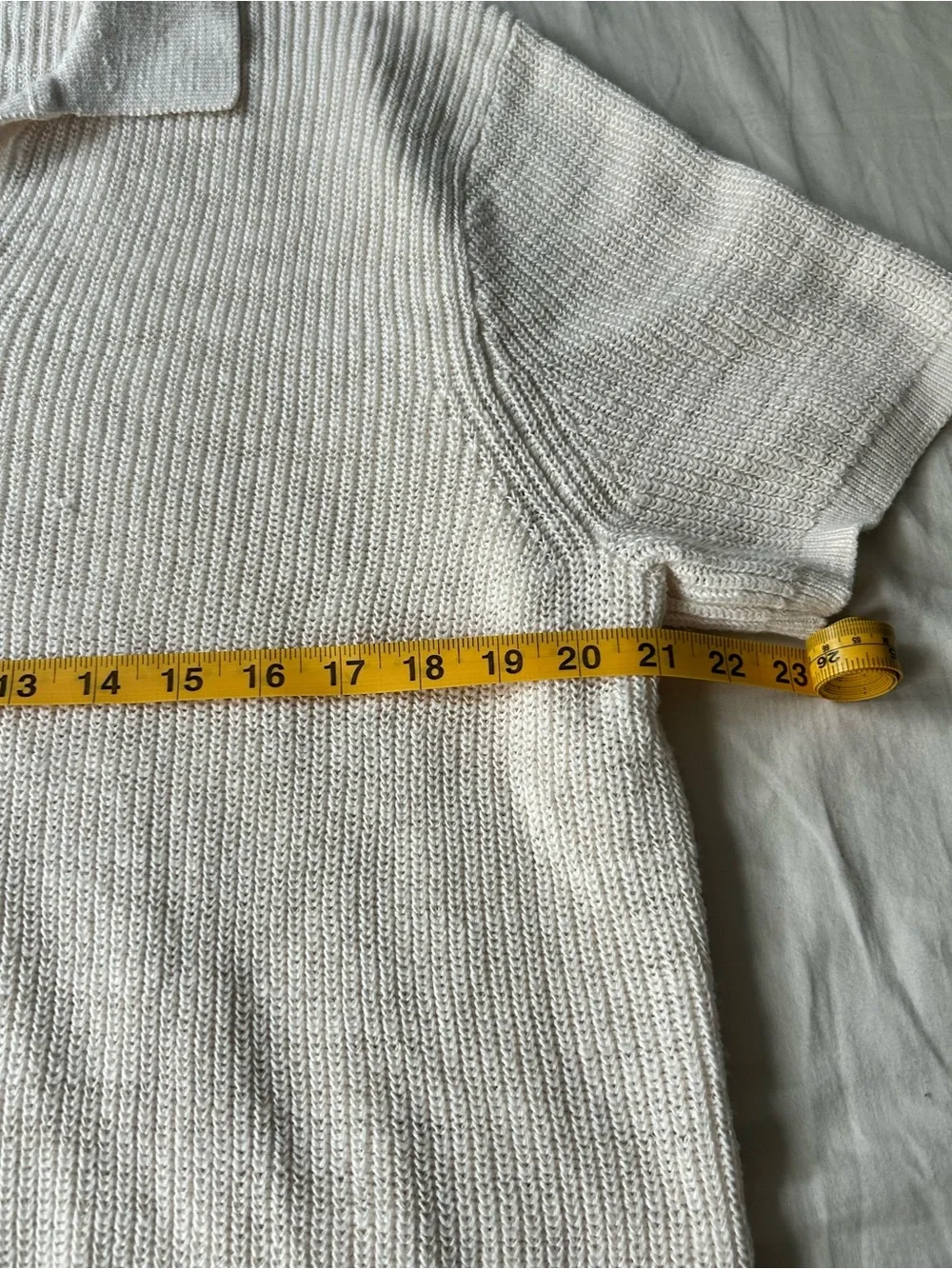 J. Crew Cream Knit Polo Shirt